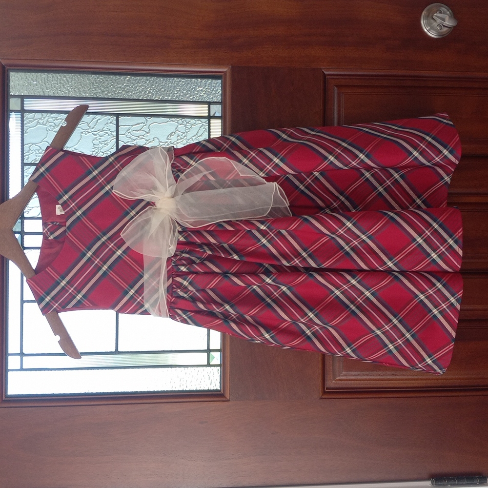 2/$25 Cherokee Plaid Holiday 6x Dress